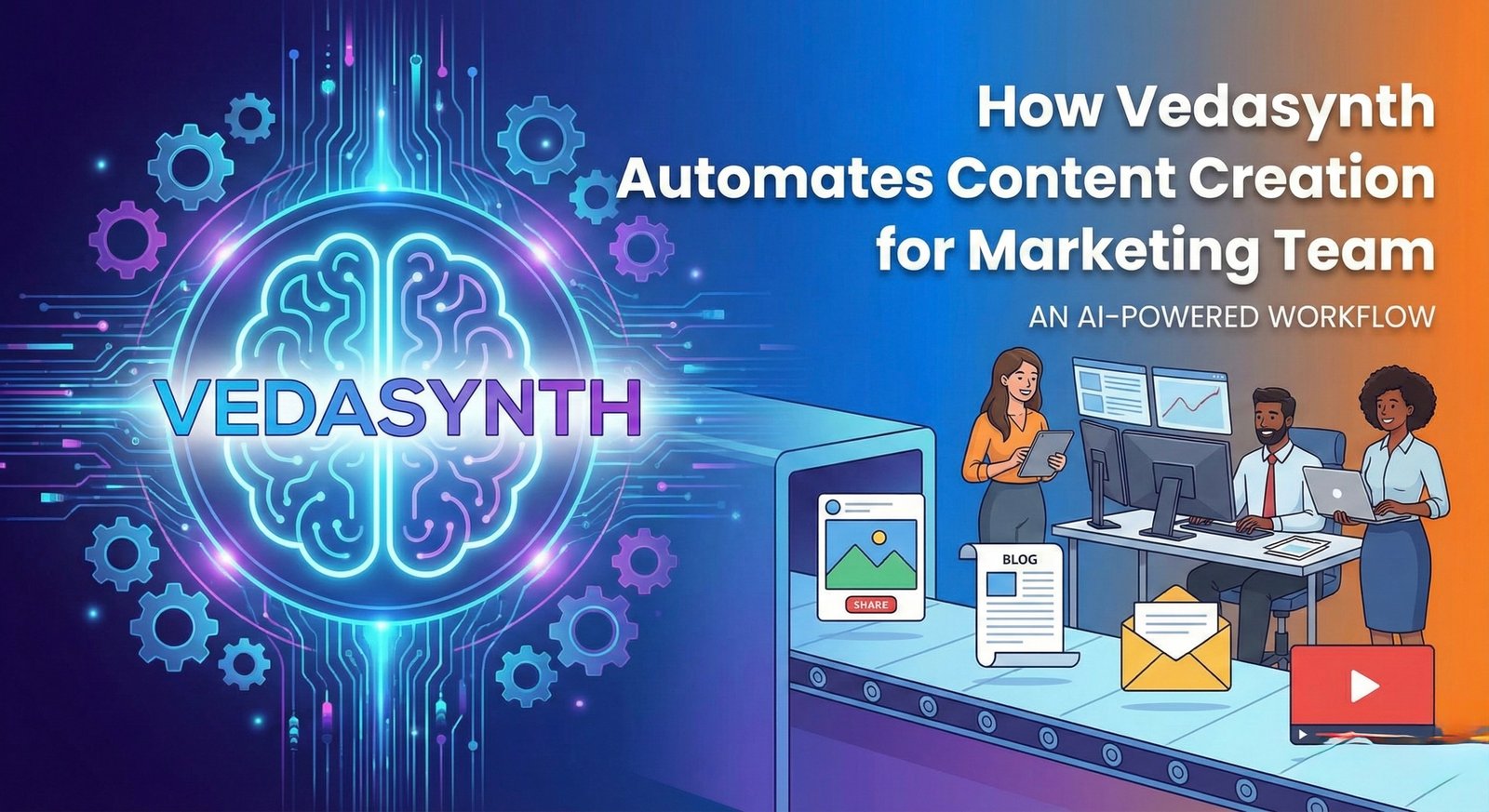 How Vedasynth Automates Content Creation for Marketing Team 